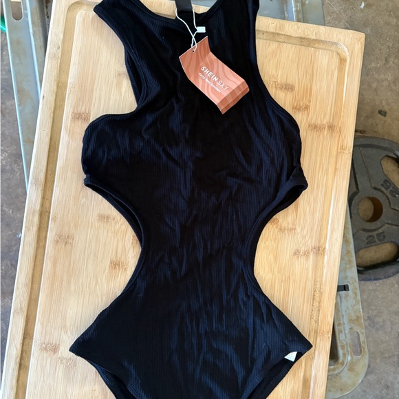 SHEIN Tops - SHEIN Black Cutout Swimsuit
